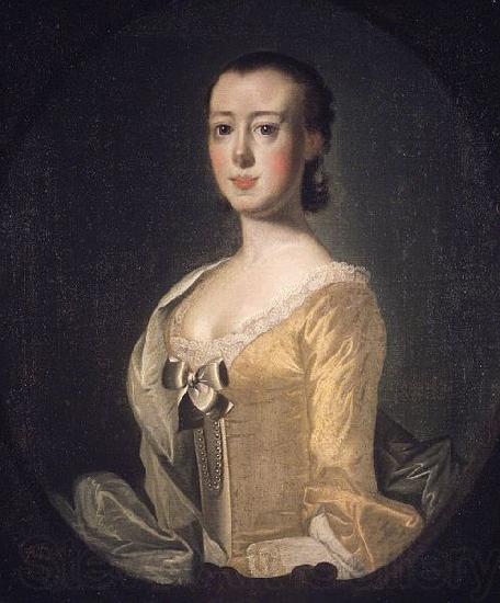 Jeremiah Theus Portrait of Elizabeth Rothmahler France oil painting art